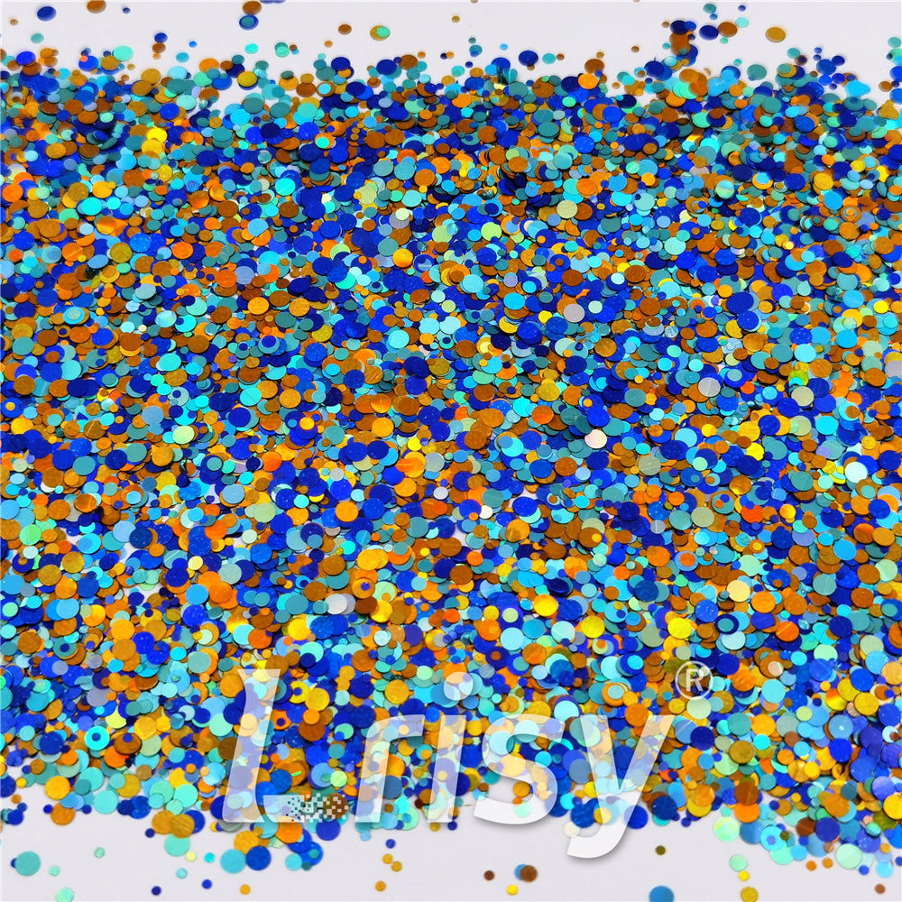 1/2/3MM Round Shaped Custom Mixed Glitter MIXR-03