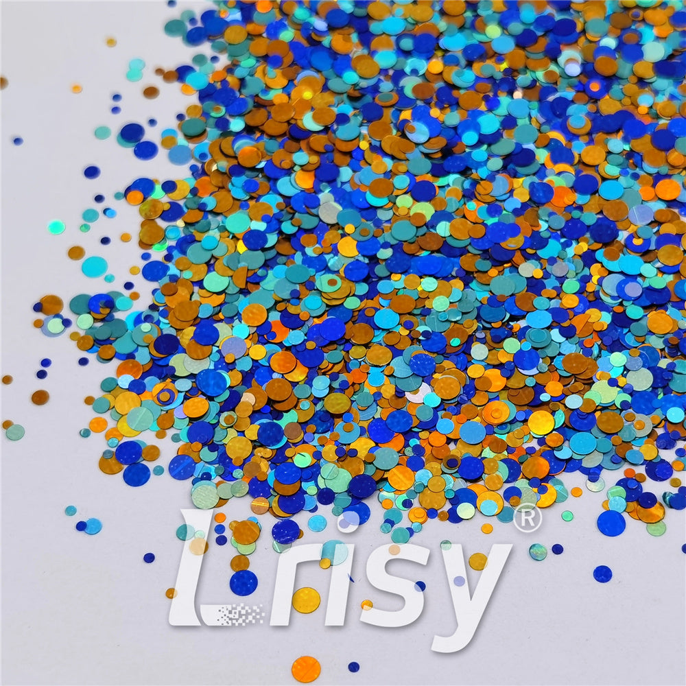 1/2/3MM Round Shaped Custom Mixed Glitter MIXR-03