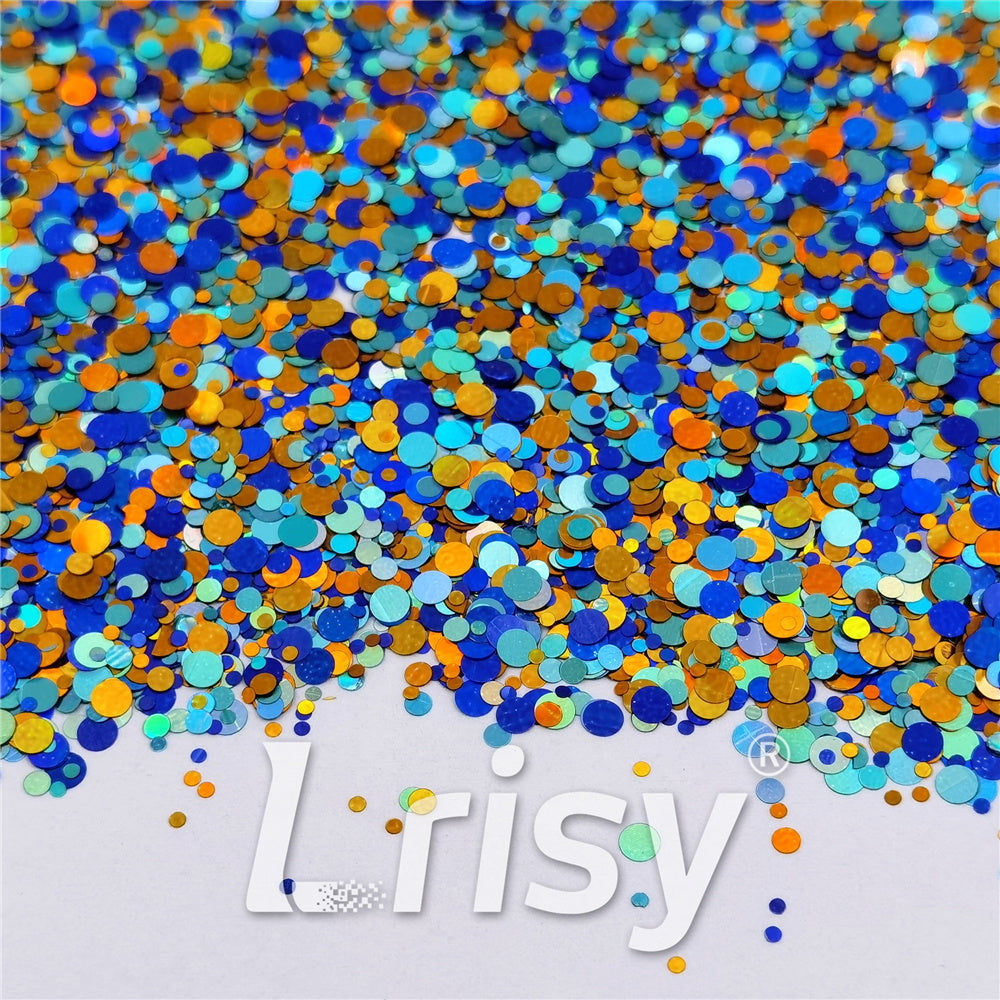 1/2/3MM Round Shaped Custom Mixed Glitter MIXR-03