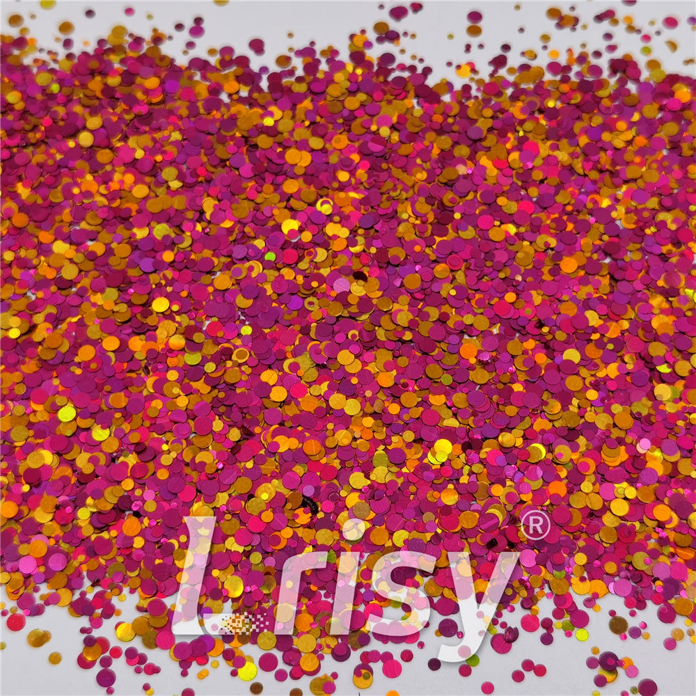 1/2/3MM Round Shaped Custom Mixed Glitter MIXR-05