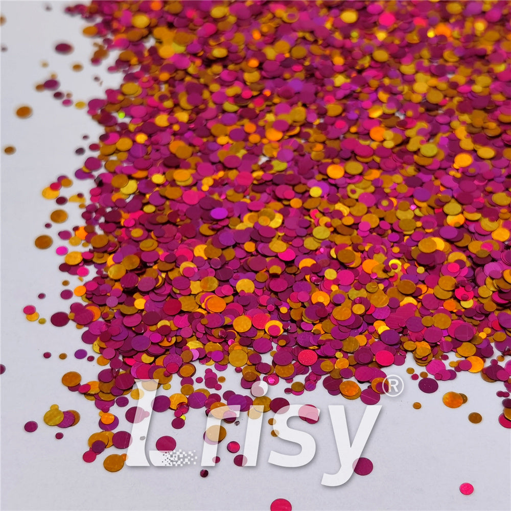 1/2/3MM Round Shaped Custom Mixed Glitter MIXR-05