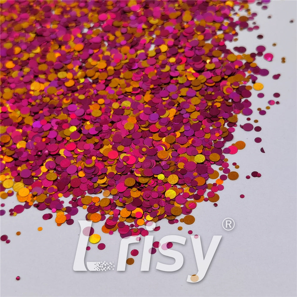 1/2/3MM Round Shaped Custom Mixed Glitter MIXR-05