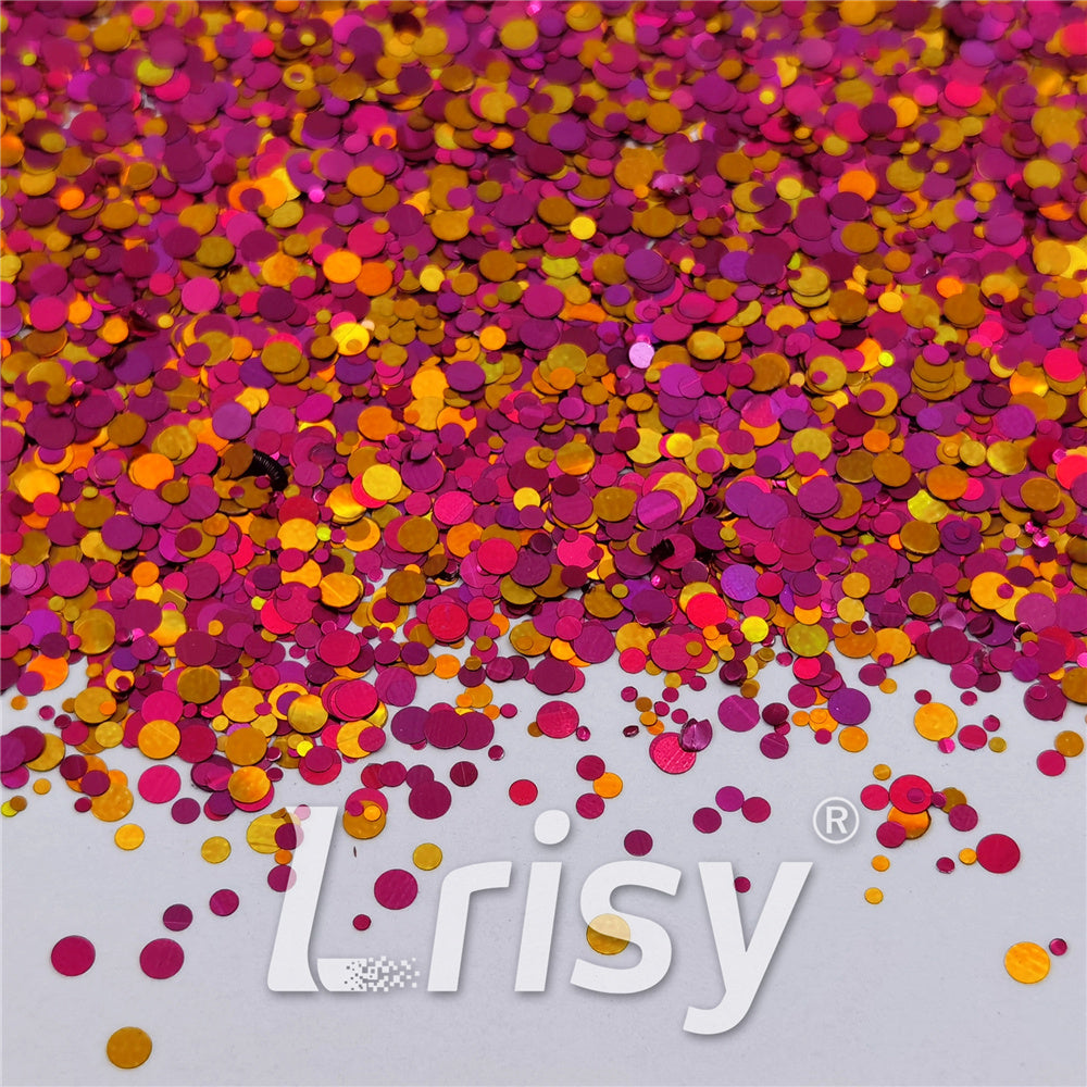 1/2/3MM Round Shaped Custom Mixed Glitter MIXR-05