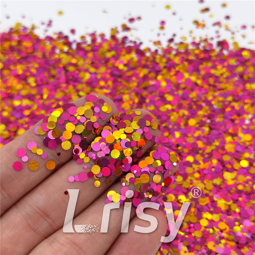 1/2/3MM Round Shaped Custom Mixed Glitter MIXR-05