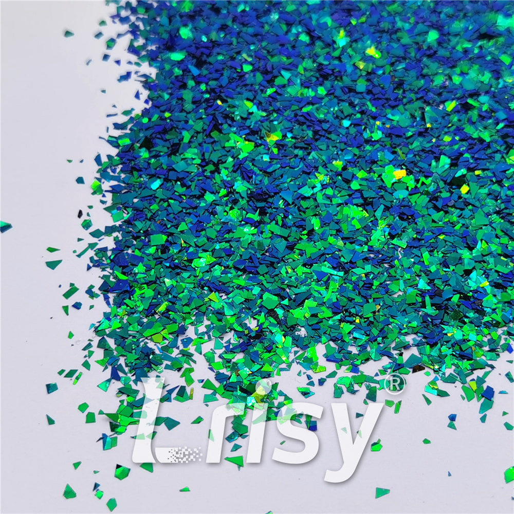 Iridescent Phantom Green Color Shift Glitter Flakes C-BSL7888 2X2