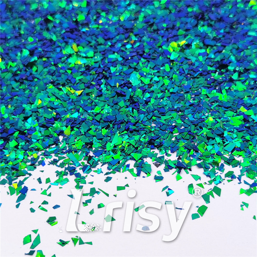 Iridescent Phantom Green Color Shift Glitter Flakes C-BSL7888 2X2