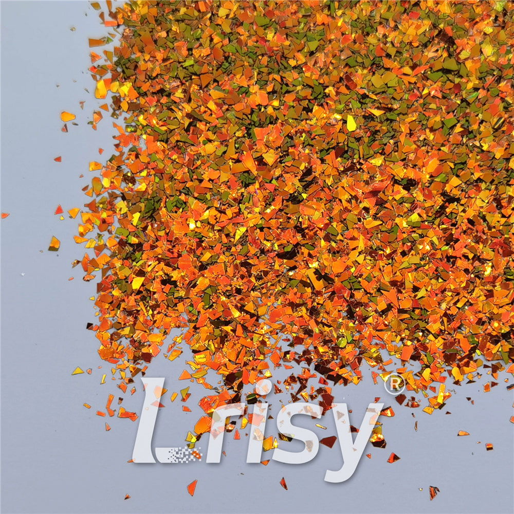 Iridescent Phantom Color Shift Golden Glitter Flakes C-BSL7122 2X2