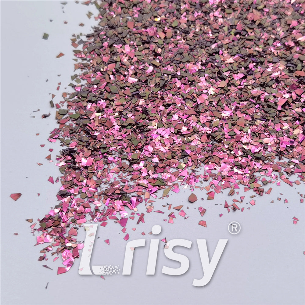 Iridescent Phantom Color Shift Pink Glitter Flakes C-BSL7124 2X2
