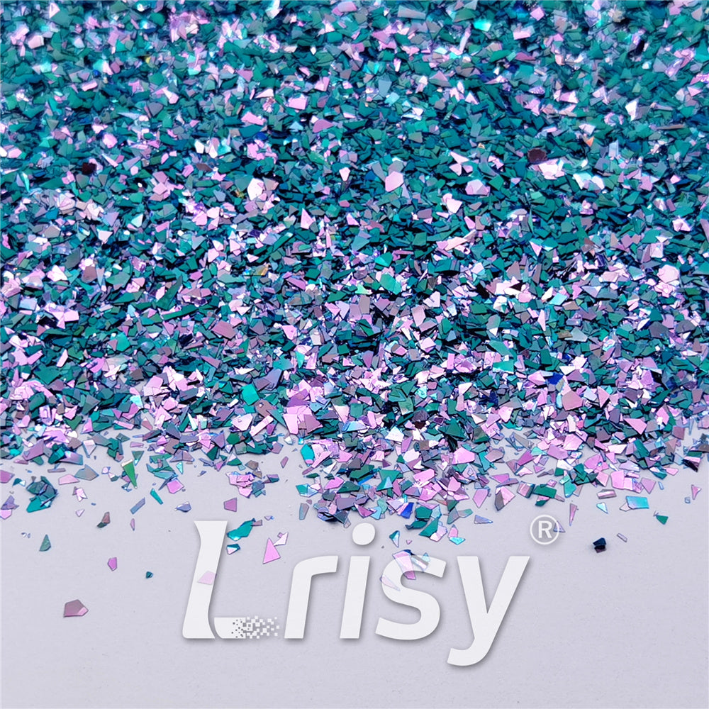 Iridescent Phantom Blue Color Shift Glitter Flakes C-BSL7140 2X2