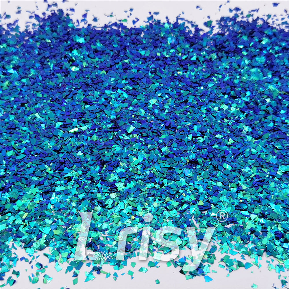 Iridescent Phantom Lake Blue Color Shift Glitter Flakes C-BSL7850 2X2