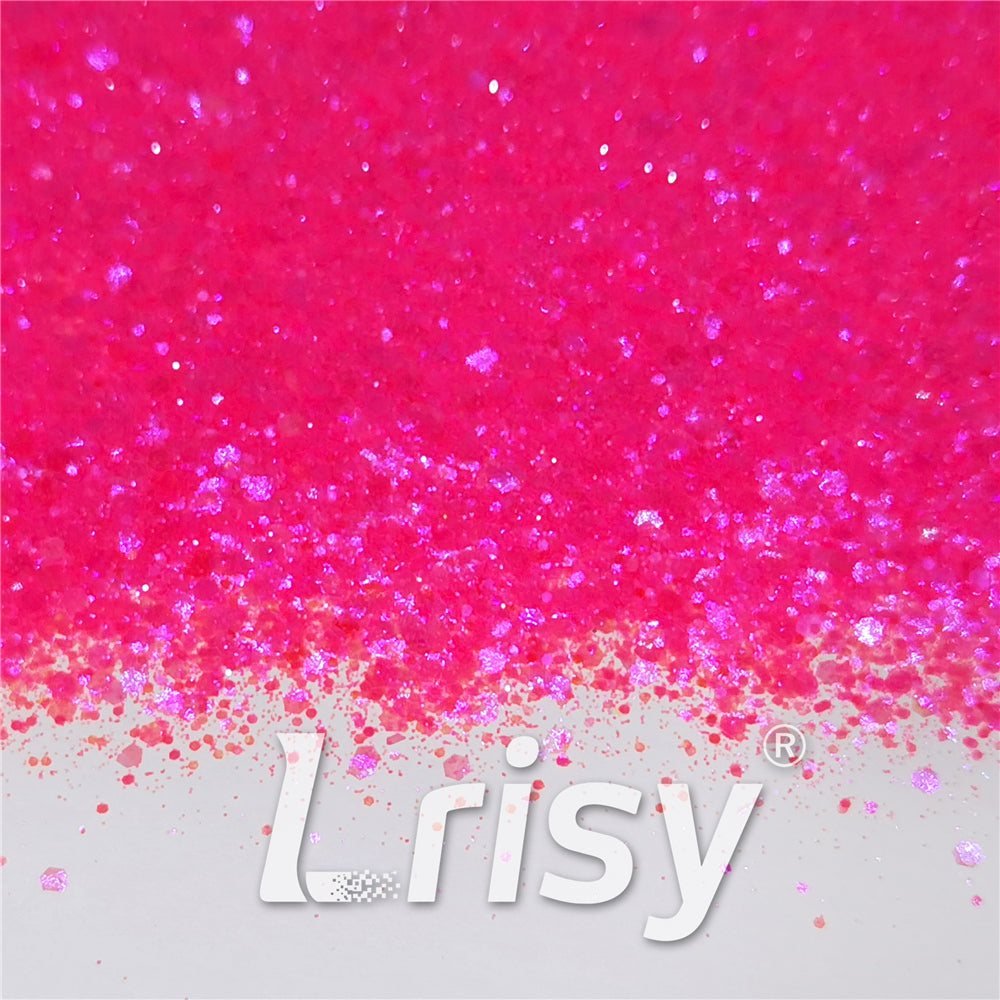 General Mixed Fluorescent High Brightness Iridescent Magenta Glitter FC349