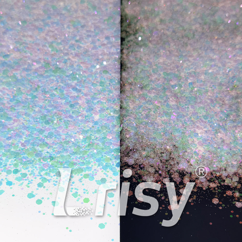 Iridescent Sky Blue General Mixed High Brightness Glitter FC012