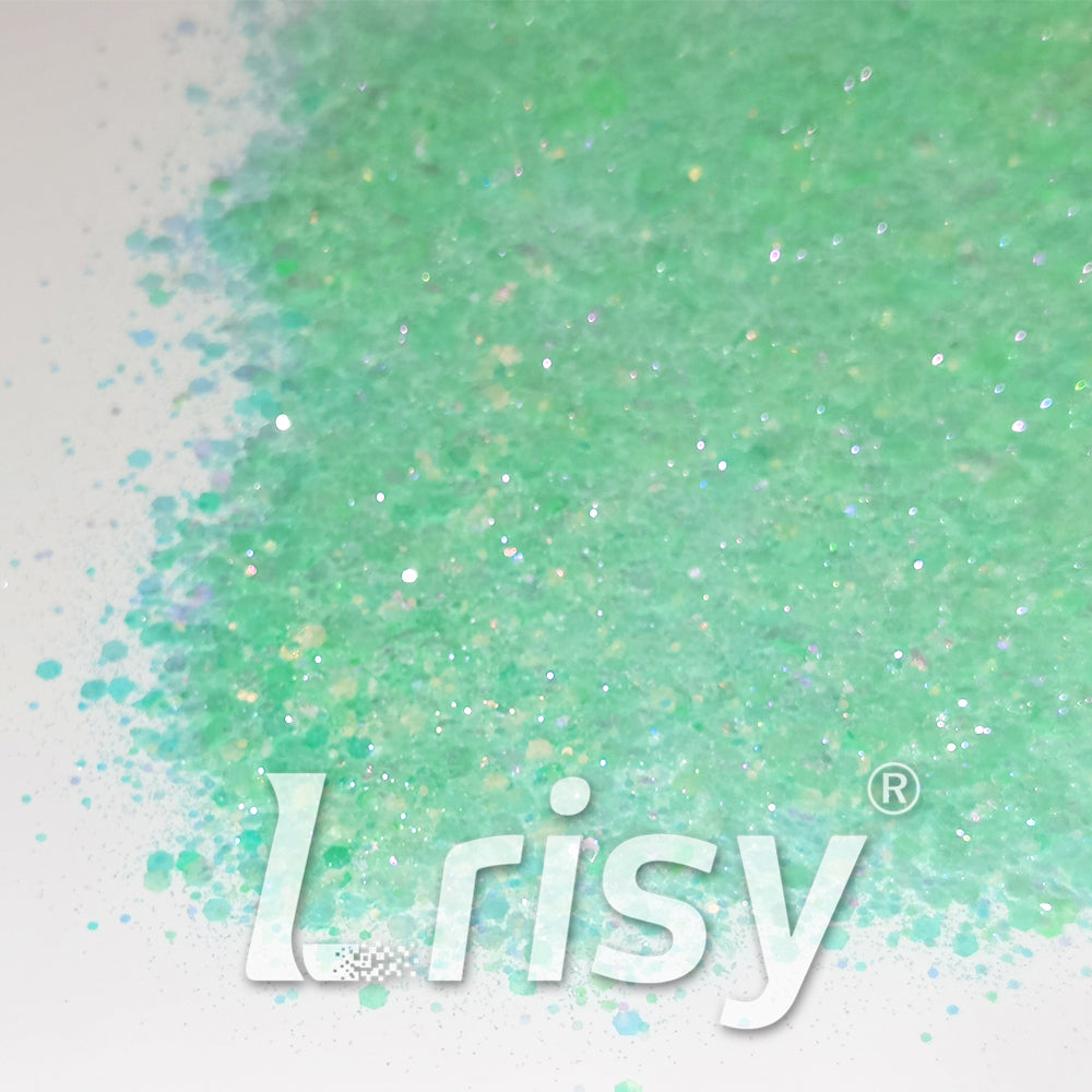 Iridescent Lake Green General Mixed High Brightness Glitter FC011