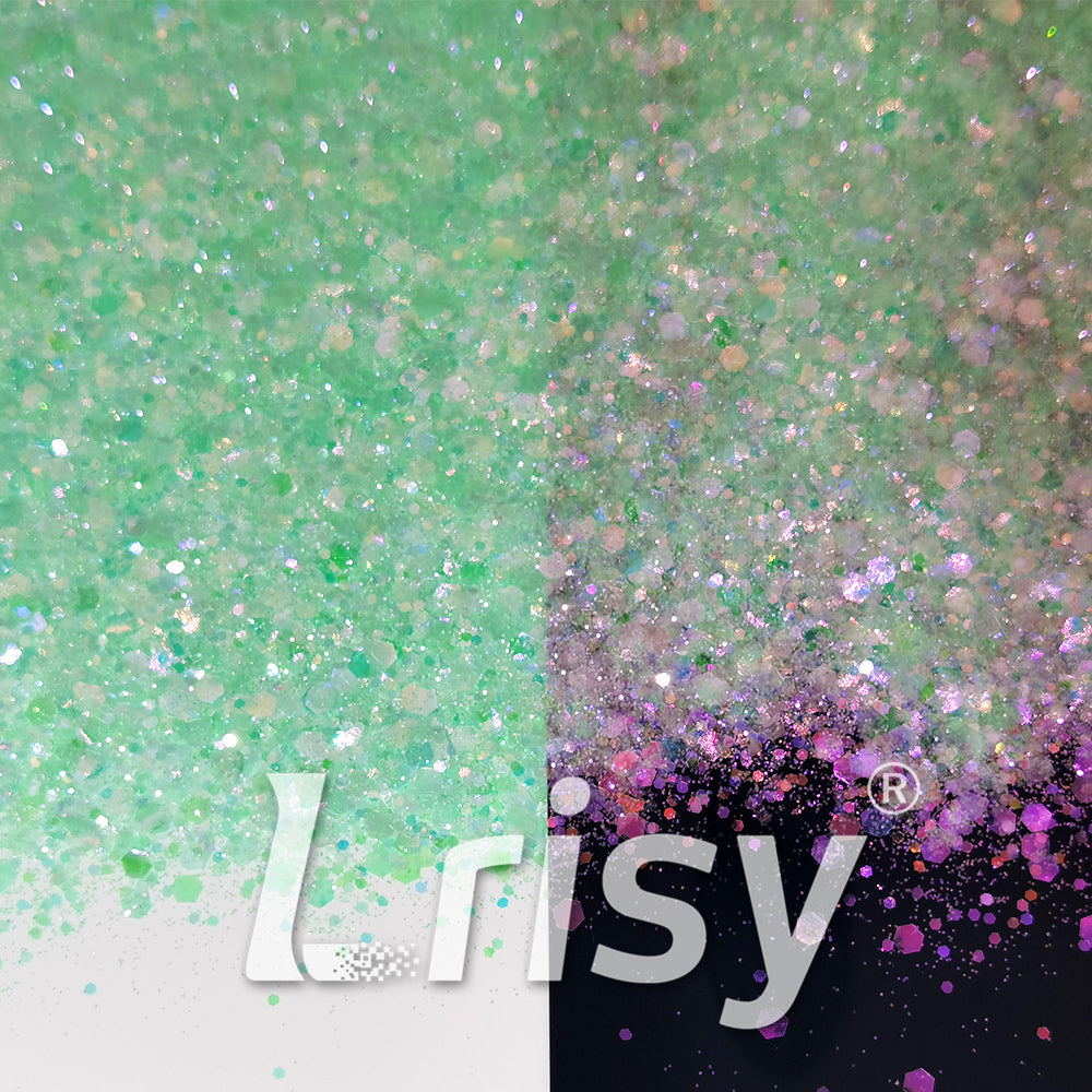 Iridescent Lake Green General Mixed High Brightness Glitter FC011