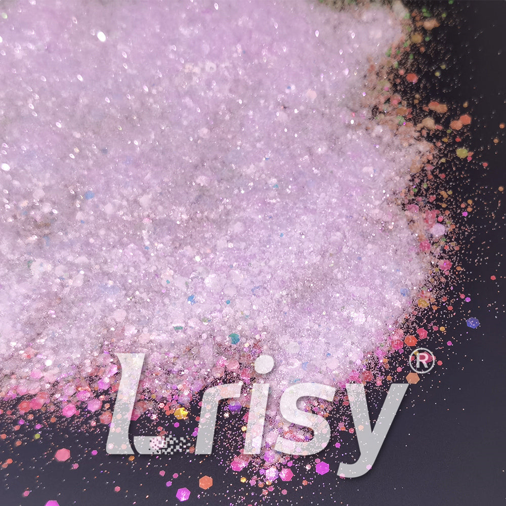 Iridescent Light Purple General Mixed High Brightness Glitter FC004