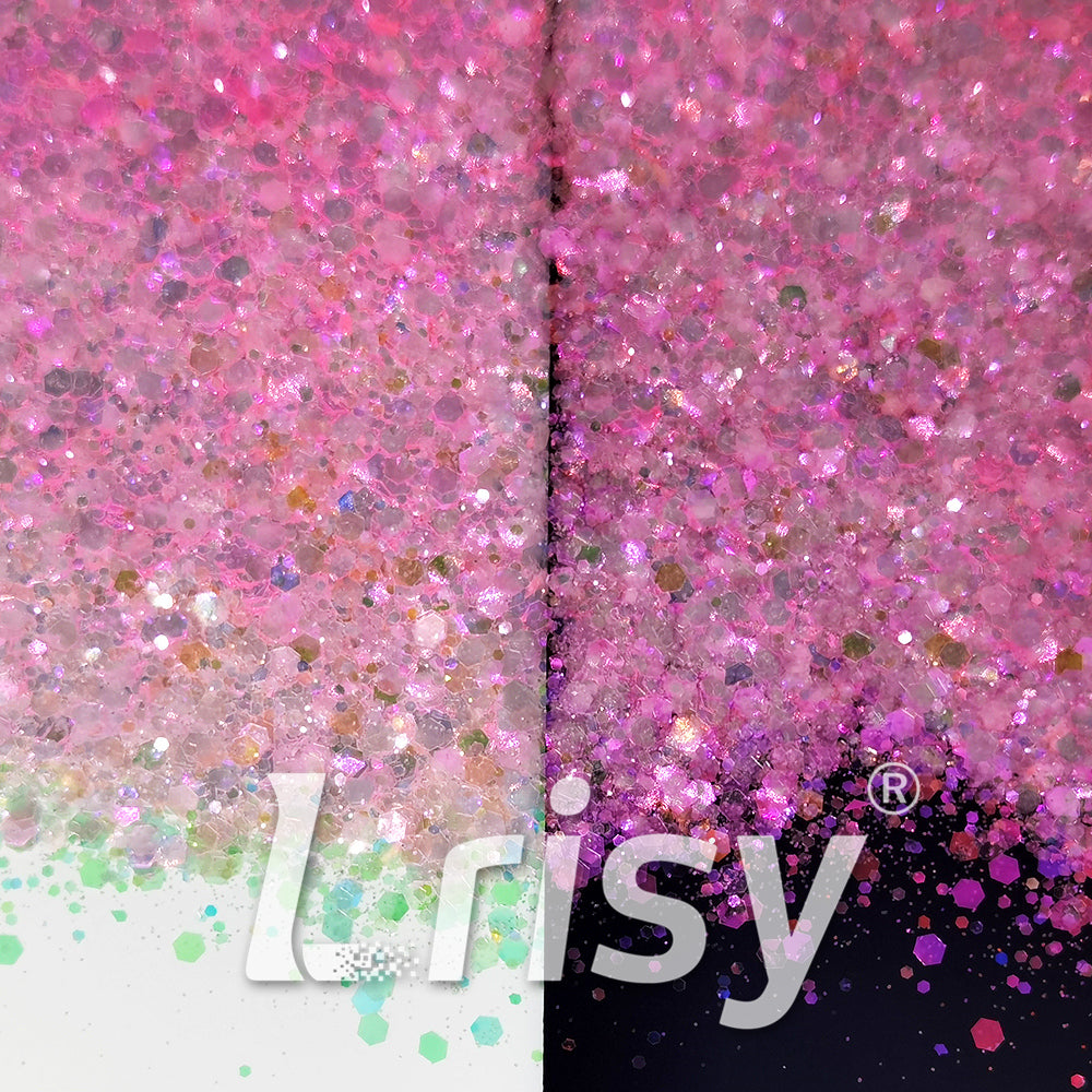 Iridescent Pale Pink General Mixed High Brightness Glitter FC007