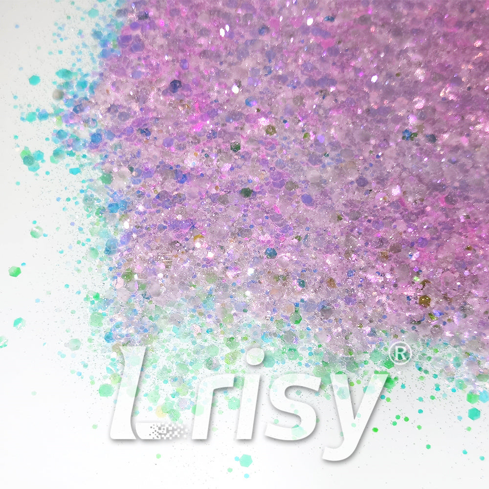 Iridescent Light Pink General Mixed High Brightness Glitter FC006