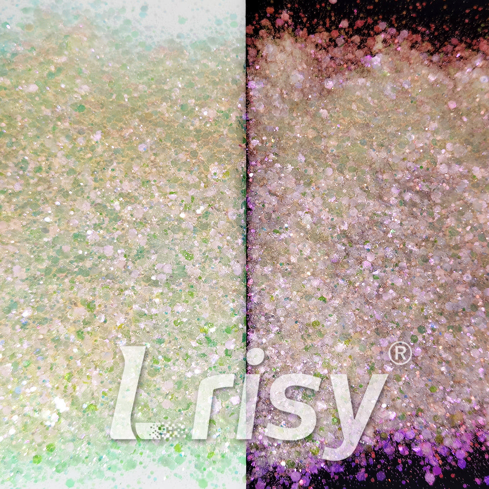 Iridescent Light Yellow General Mixed High Brightness Glitter FC005