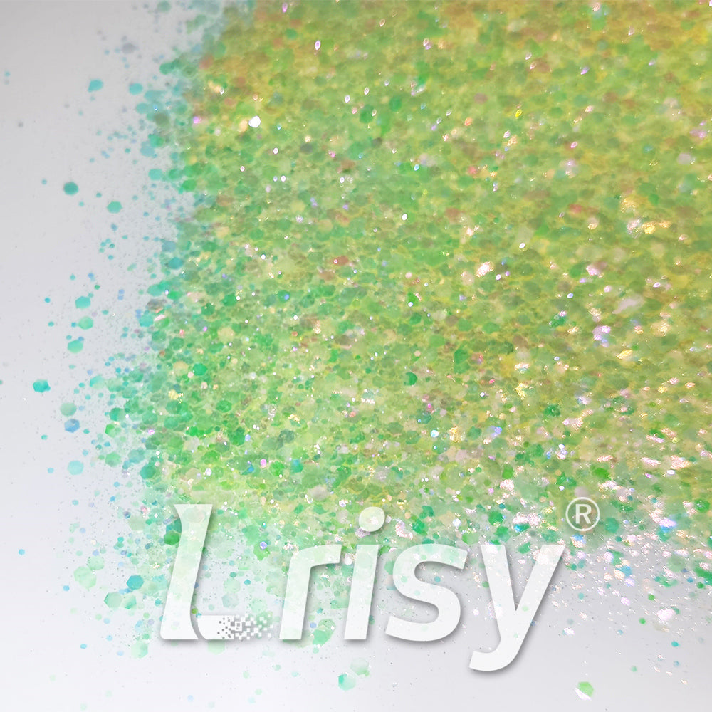 Iridescent Lemon Yellow General Mixed High Brightness Glitter FC010