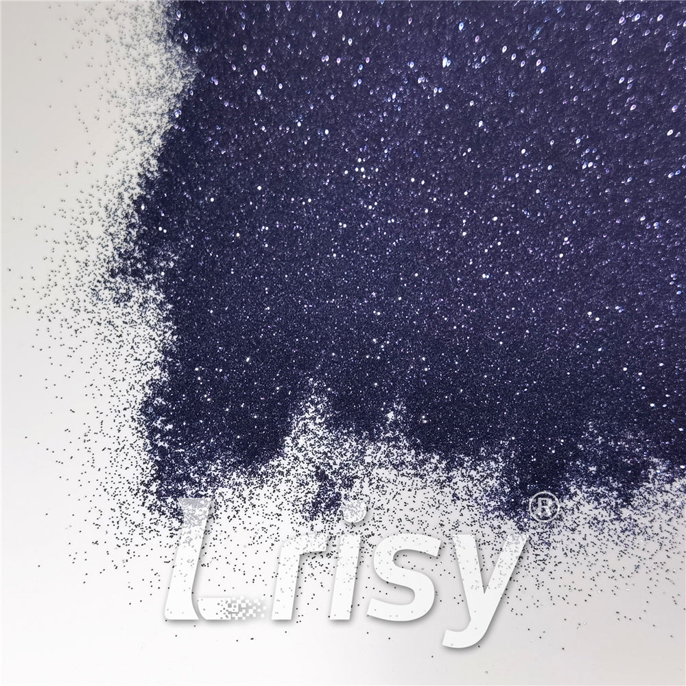 0.2mm Black Blue Glitter Pure Color B01001