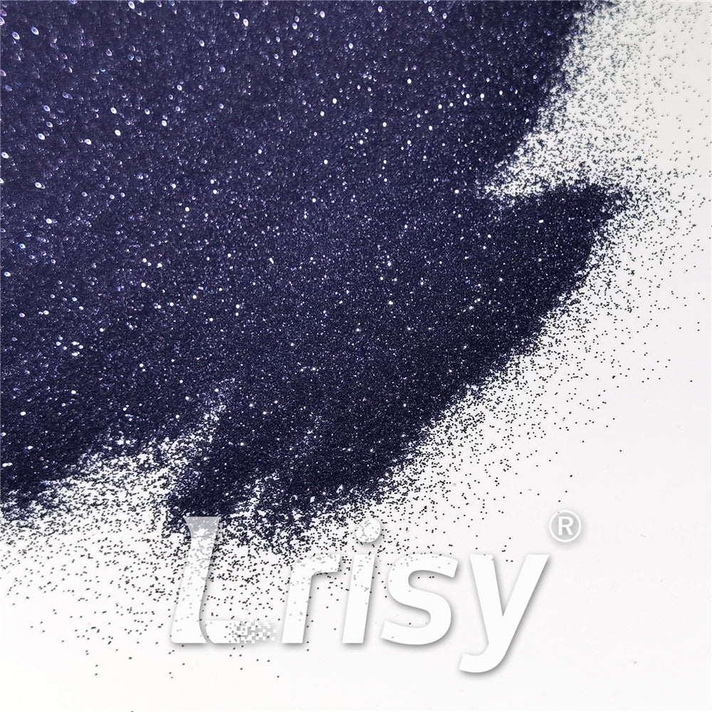 0.2mm Black Blue Glitter Pure Color B01001