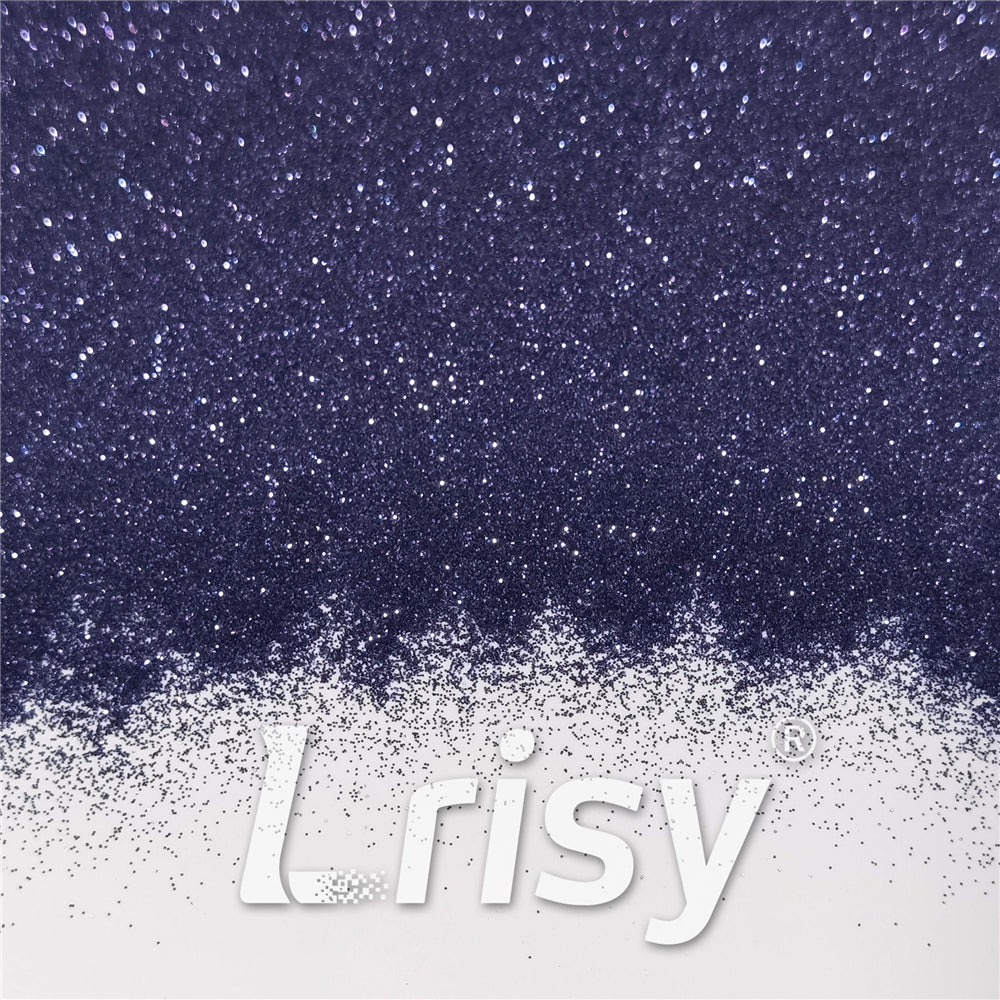 0.2mm Black Blue Glitter Pure Color B01001