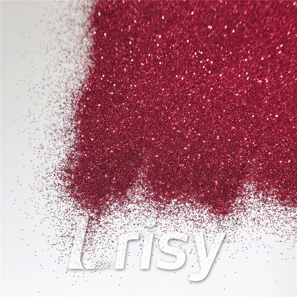 0.2mm Cerise Red Glitter Pure Color B0909