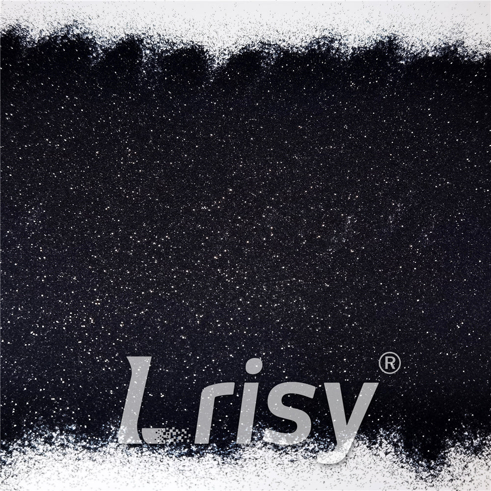 0.2mm Black Pearl Glitter Pure Color B01000A