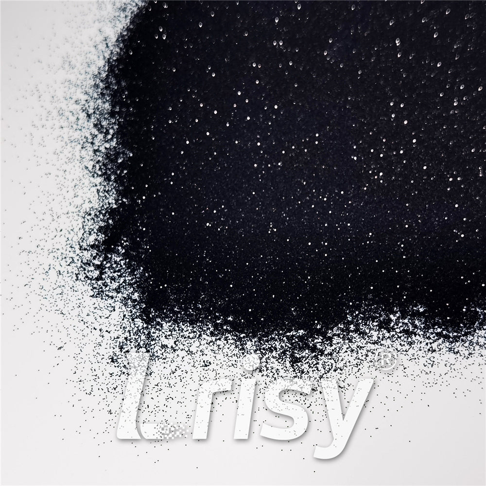 0.2mm Black Pearl Glitter Pure Color B01000A