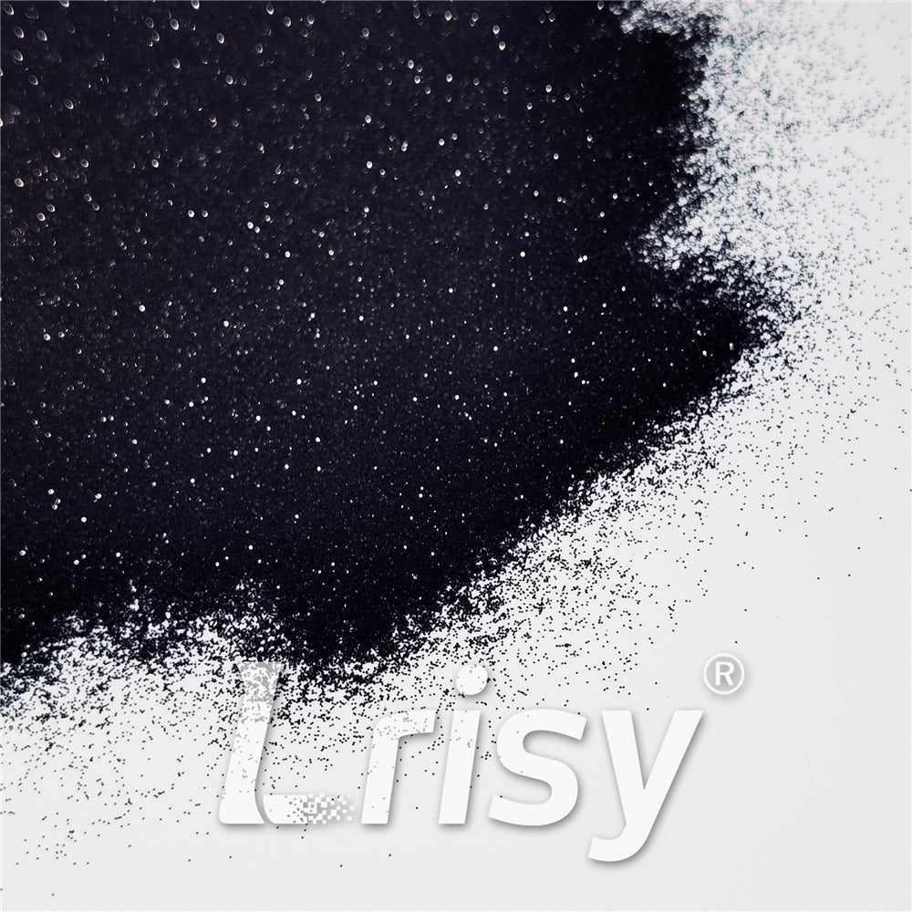 0.2mm Black Pearl Glitter Pure Color B01000A