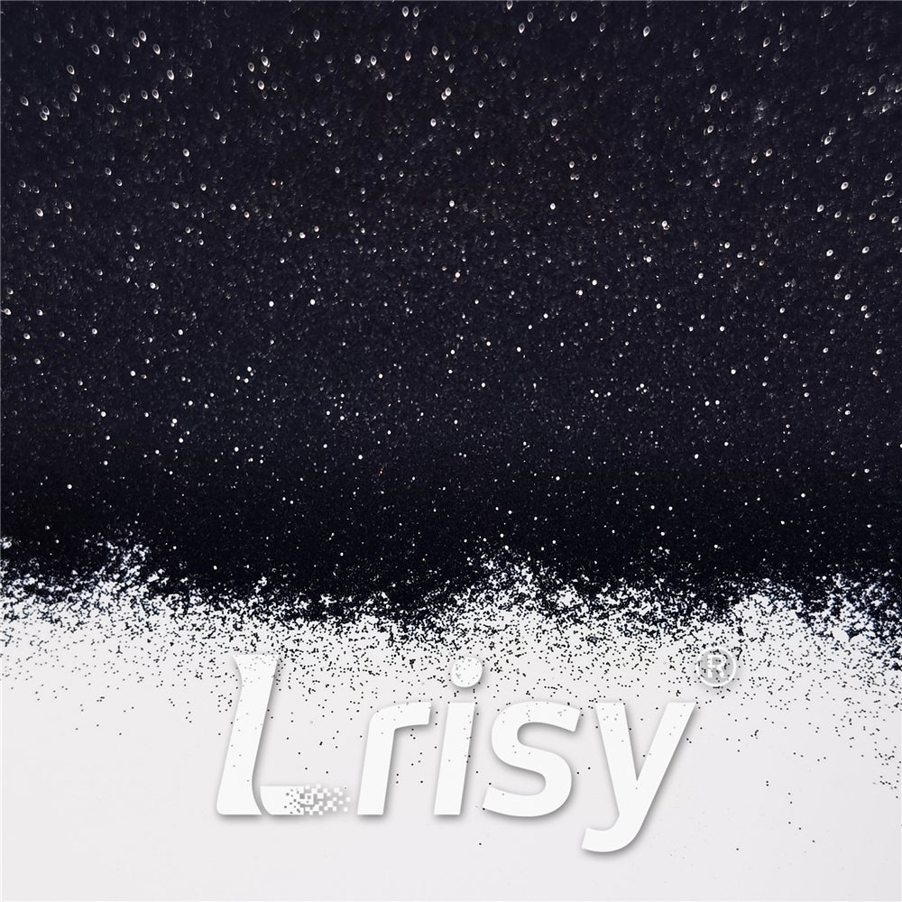 0.2mm Black Pearl Glitter Pure Color B01000A