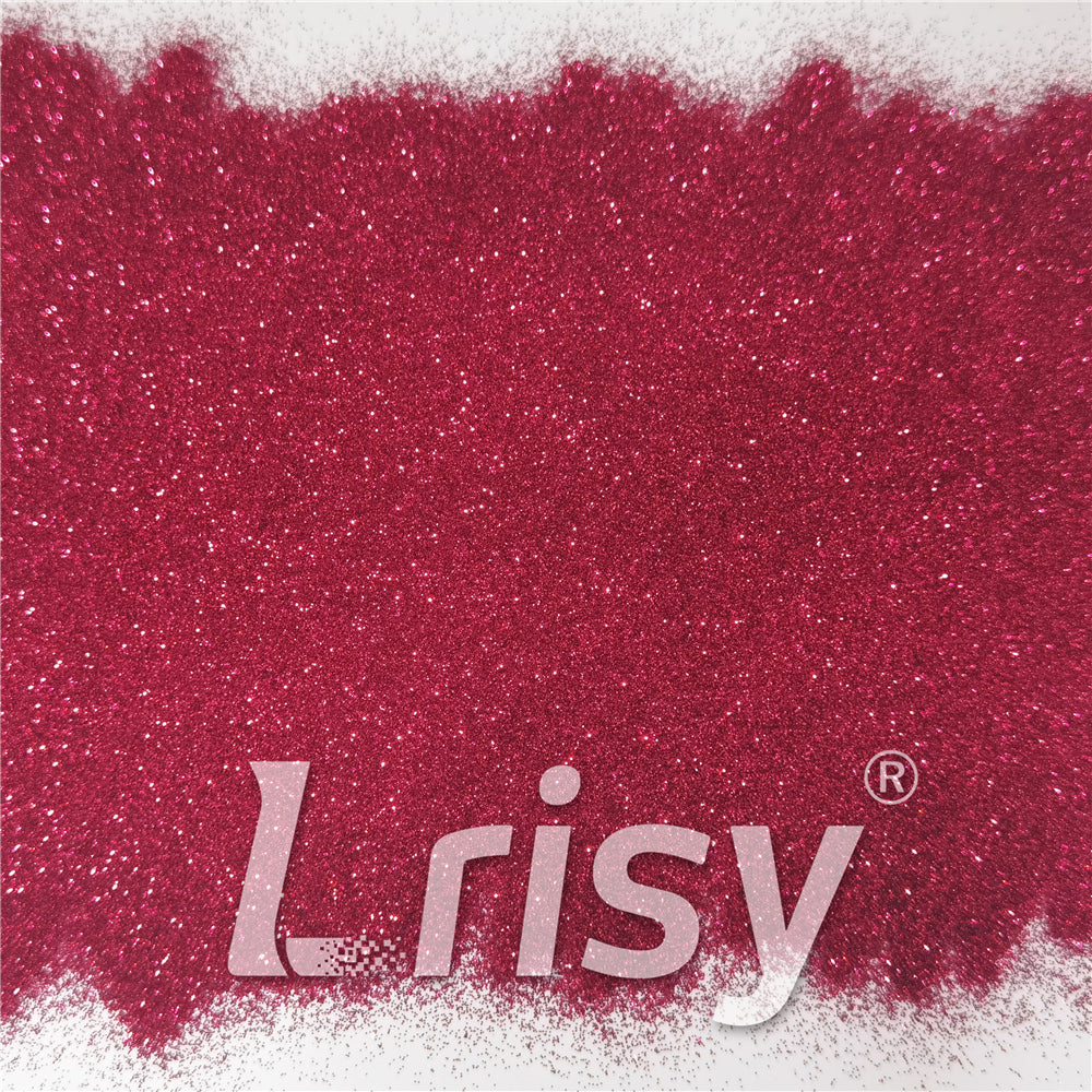 0.2mm Rose Red Glitter Pure Color B0912A