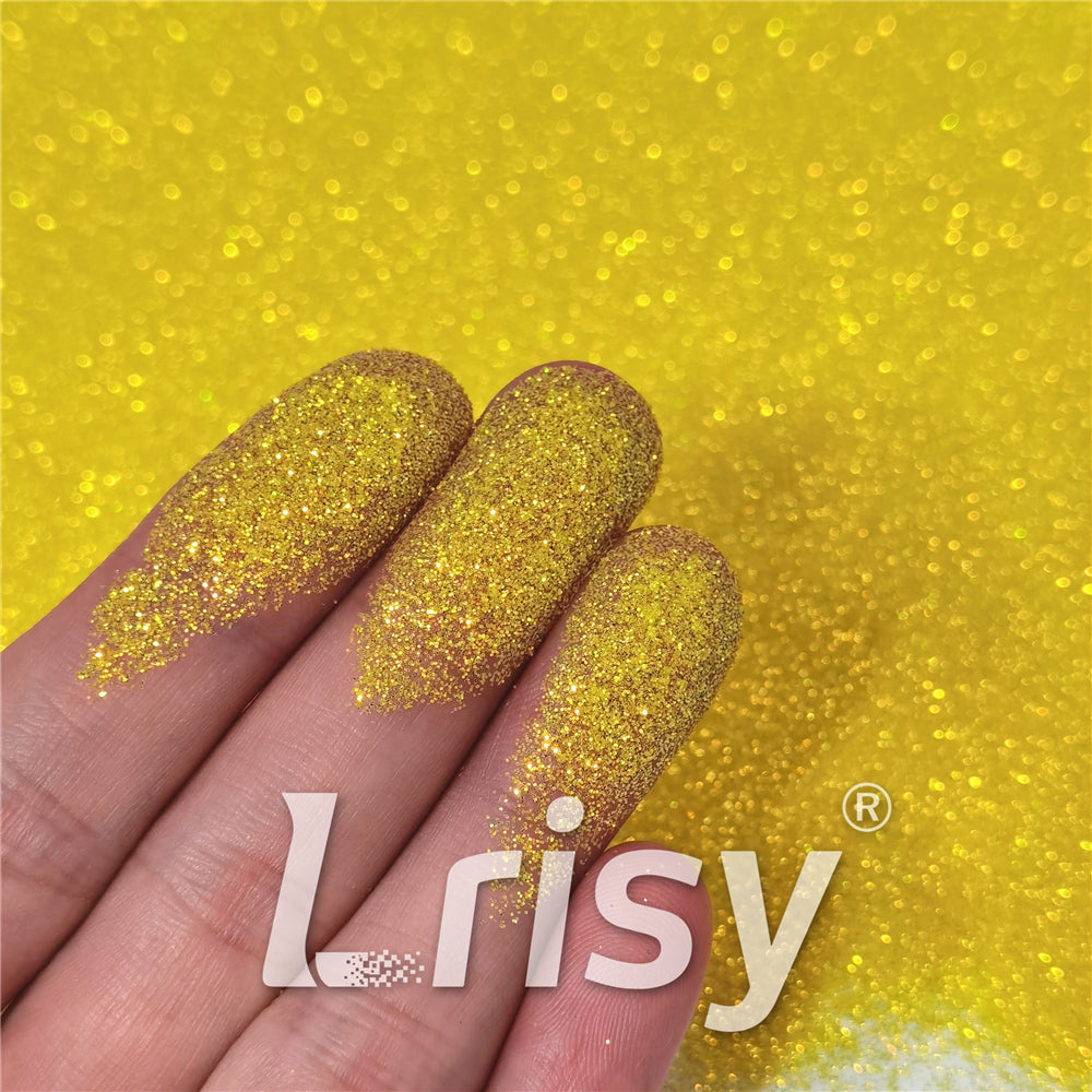 0.2mm Iridescent Lemon Yellow Professional Cosmetic Glitter For Lip Gloss, Lipstick FCH30