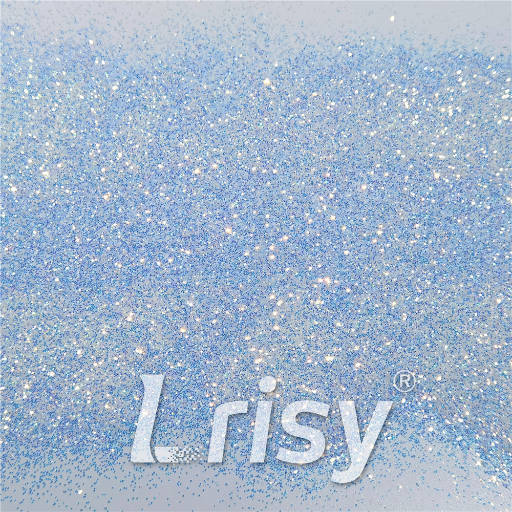 0.4mm Ice Blue and White Brightness Iridescent Glitter FC-F321