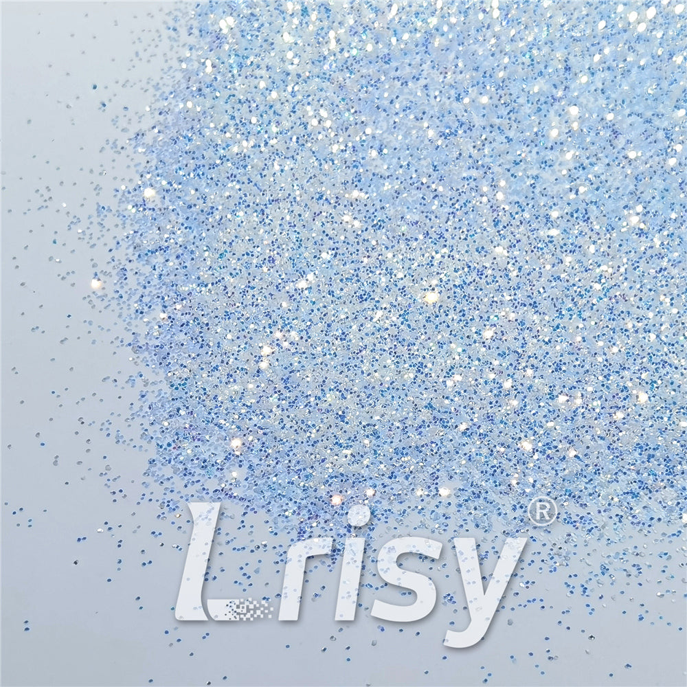 0.4mm Ice Blue and White Brightness Iridescent Glitter FC-F321