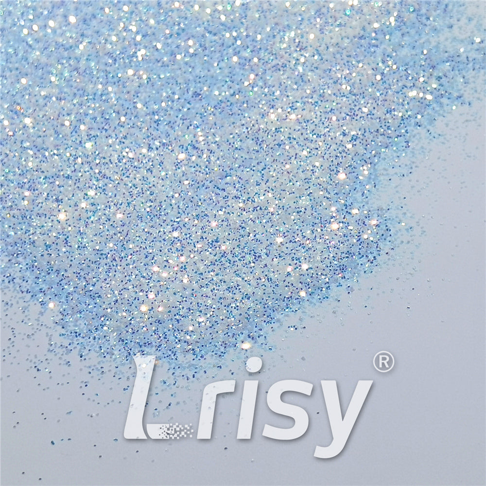 0.4mm Ice Blue and White Brightness Iridescent Glitter FC-F321