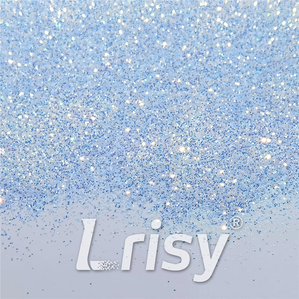 0.4mm Ice Blue and White Brightness Iridescent Glitter FC-F321