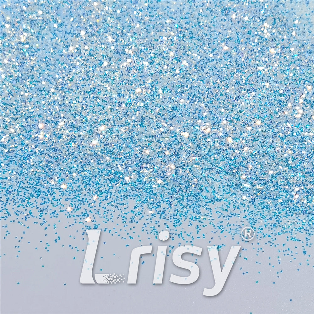 0.4mm Sky Blue and White Brightness Iridescent Glitter FC-F321R