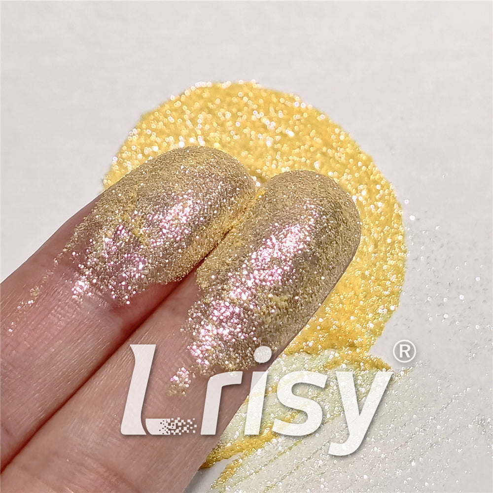 Iridescent Mica Powder Lemon Yellow Pigment Glitter STC8112