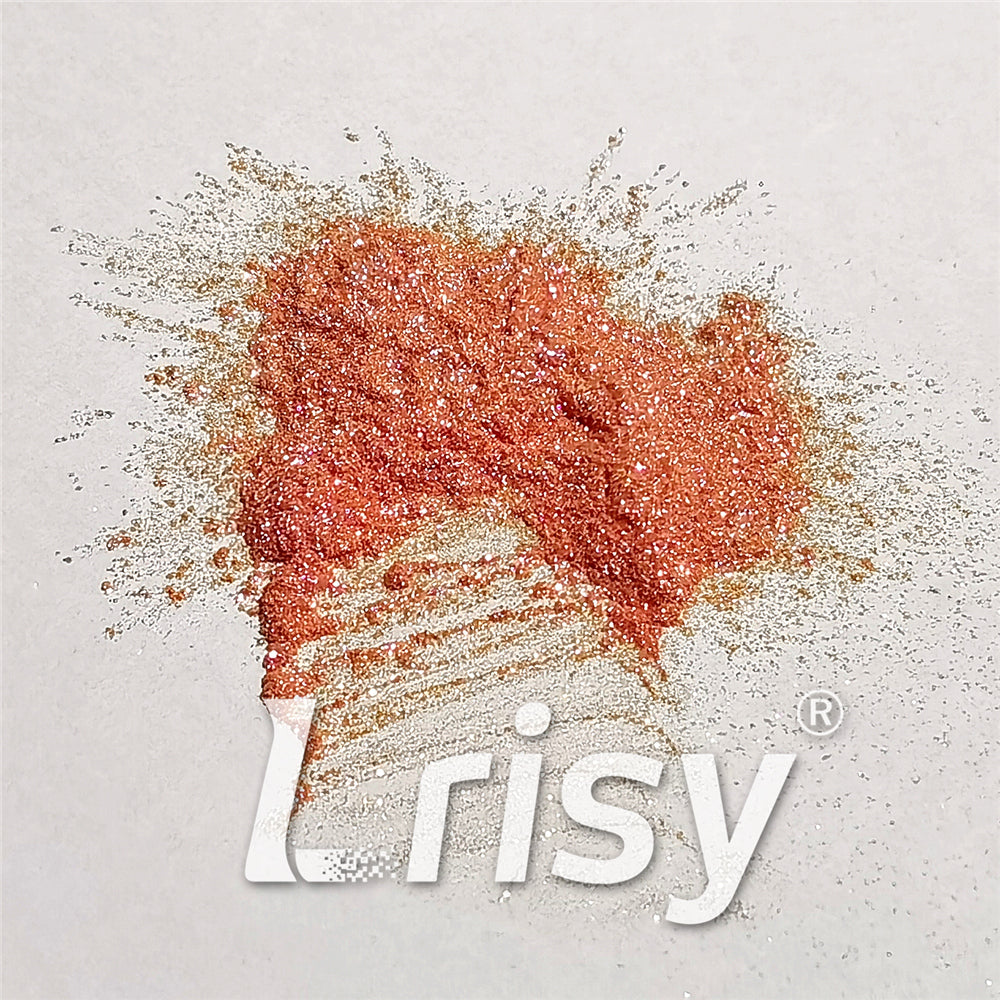 Iridescent Mica Powder Orange Pigment Glitter STC8121