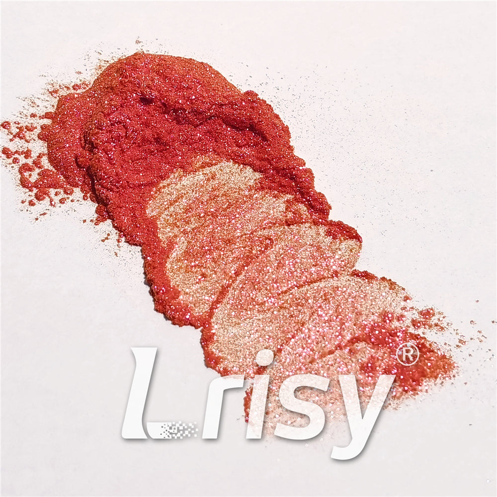 Iridescent Mica Powder Tangerine Pigment Glitter STC8123