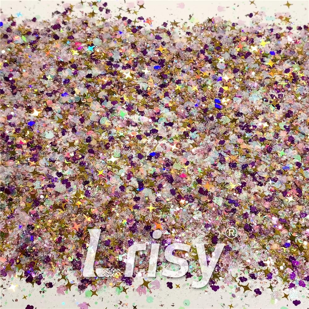 (By Starbunco) Hop to the Stars Custom Mixed Glitter WAL312