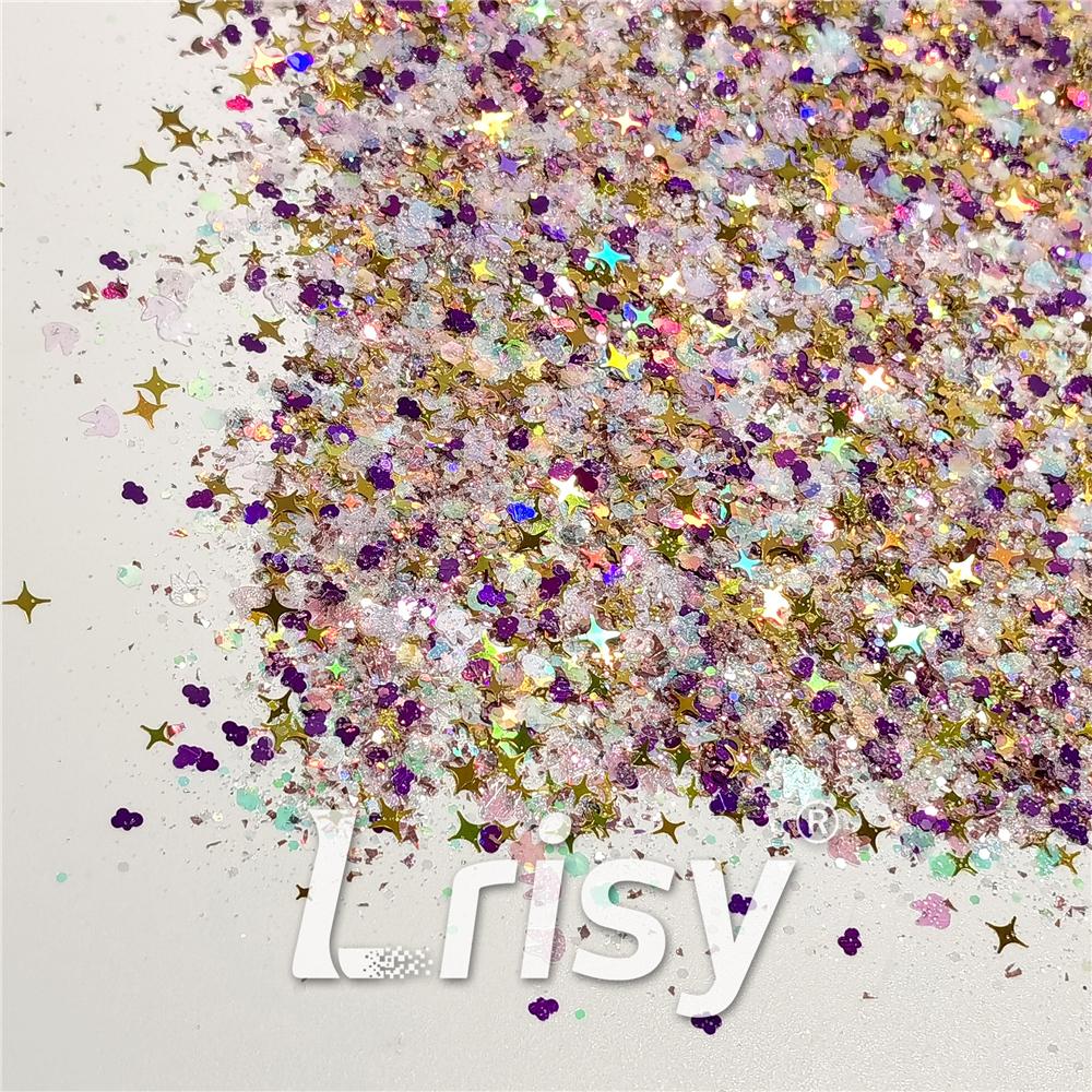 (By Starbunco) Hop to the Stars Custom Mixed Glitter WAL312