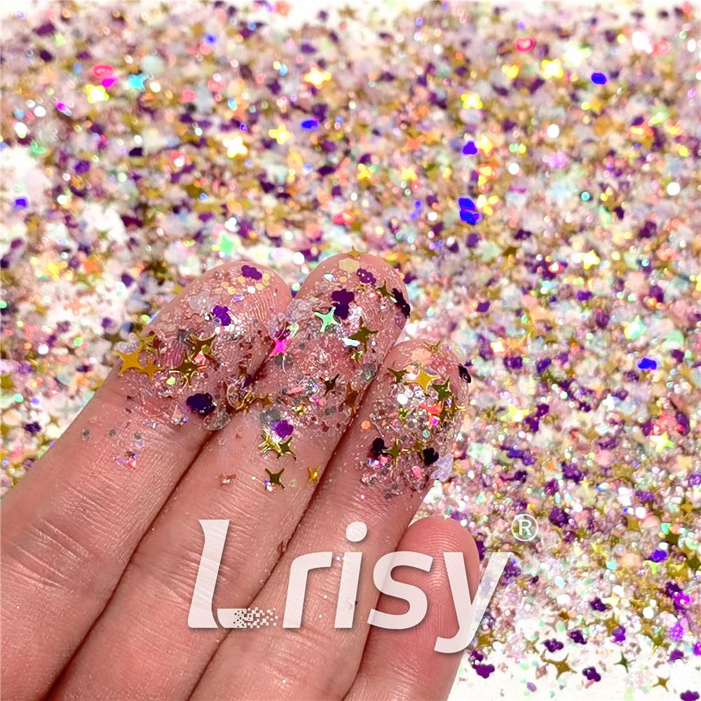 (By Starbunco) Hop to the Stars Custom Mixed Glitter WAL312