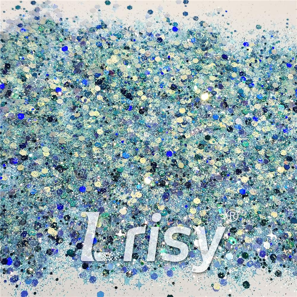 (By Elizamelio Creations) Ocean's Reflection Custom Mixed Glitter WAL341