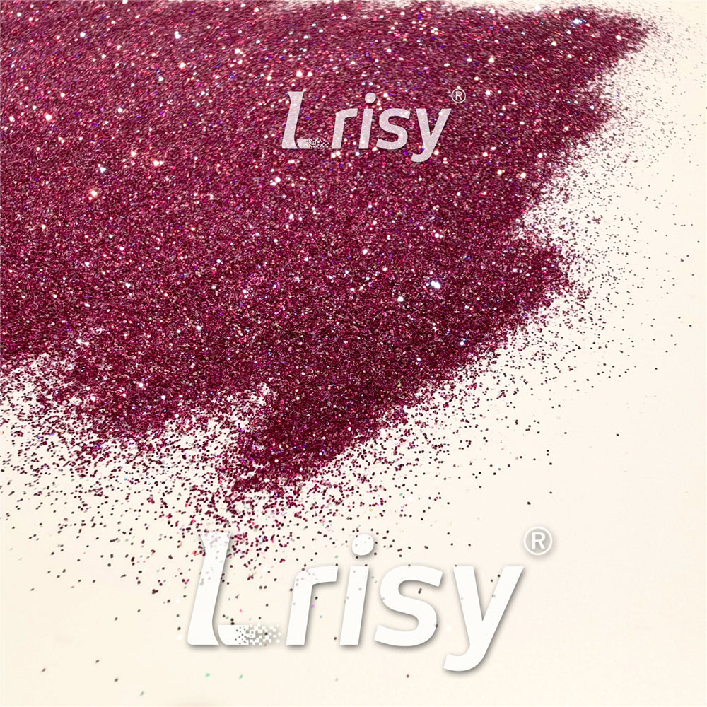Custom Mixed Rose Red Galaxy Extra Fine Holographic Glitter GEX912 (By Chris.e KC)