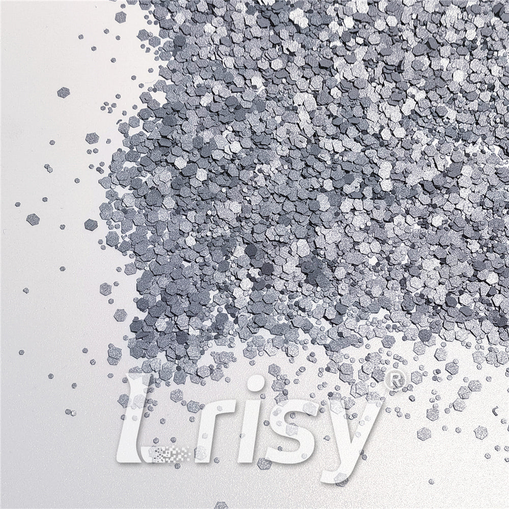 Mixed Glow In The Dark (Reflect Light At Night) Silver To White Glitter FC-FG001