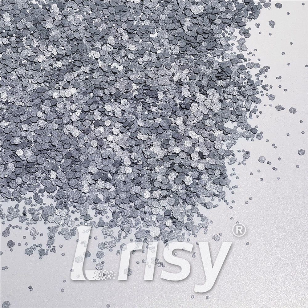 Mixed Glow In The Dark (Reflect Light At Night) Silver To White Glitter FC-FG001
