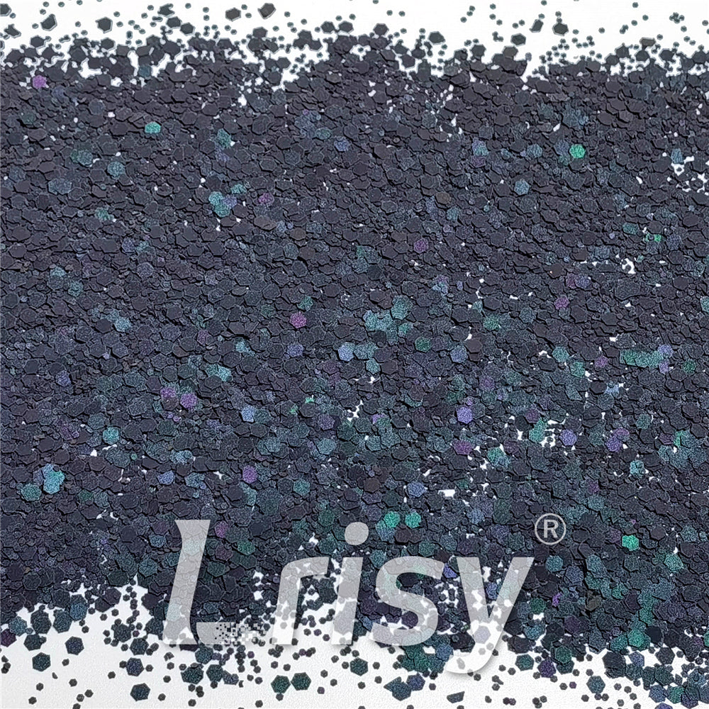 Mixed Glow In The Dark (Reflect Light At Night) Black To Purple Glitter FC-FG1000