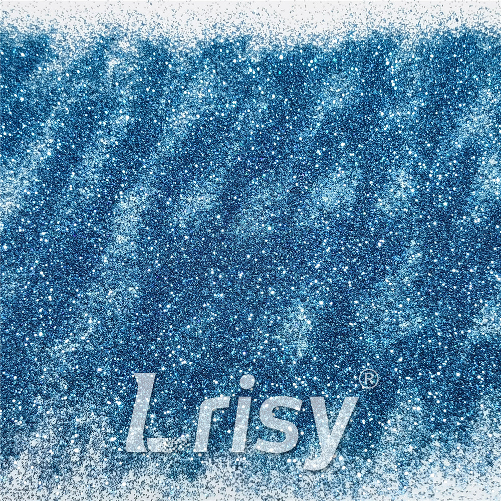 0.3mm Water Blue Glitter Pure Color B0706